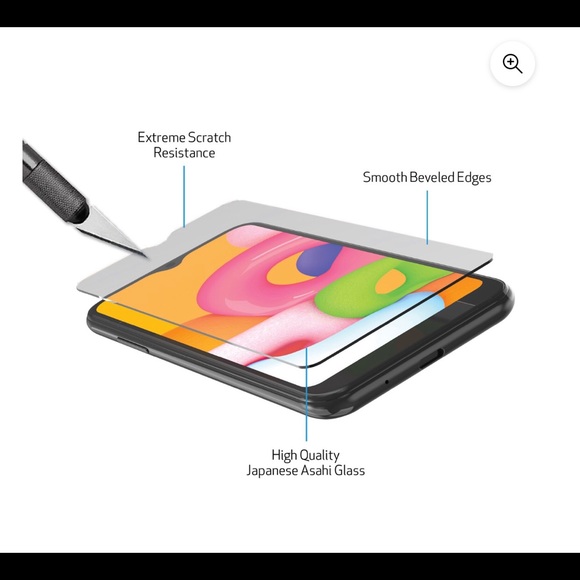 🆕 DuraGlass Samsung Galaxy A01 Tempered Glass Screen Protector - Picture 4 of 6